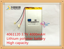 4061120 3,7 V 4000mAH (capacidad Real) Li-ion (polímero litiumion) para Tablet PC PIPO S3 de 7 pulgadas 4,0x61x120mm 2024 - compra barato