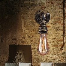 Lámpara de hierro estilo Loft para iluminación del hogar, accesorios de iluminación Vintage con diseño de, Estilo Vintage 2024 - compra barato