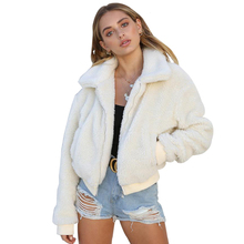 Fur Jacket Autumn Winter Women Faux Fur Coat 2018 Casual Solid Warm Long Sleeve Faux Fur Zipper Coat Female fourrure femme 2024 - buy cheap
