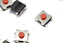 Botão interruptor de pressão táctil 4 pinos, 6*6*100mm, botão vermelho à prova d'água de cobre, cabeça de fogão, 3.1 peças