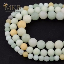 Dull Polished Matte Colorful Amazonite Stone Round Beads 6/8/10/12mm 15inch Spacer Beads Diy Bracelet Necklace Jewellery Making 2024 - buy cheap