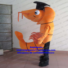 Yellow Shrimp Prawn Lobster Crayfish Langouste Mascot Costume Adult Cartoon Character Carnival Fiesta Graduation Party zx1827 2024 - buy cheap