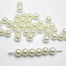 2500pcs 6mm white round-brilliant beads Pearl Imitation pearls Bulk Phone Case DIY Design Deco charm jewelry accessories 2024 - buy cheap