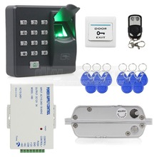 DIYSECUR Biometric Fingerprint RFID 125KHz Password Keypad Door Access Control System Kit + Electric Mortise Lock Remote Control 2024 - buy cheap