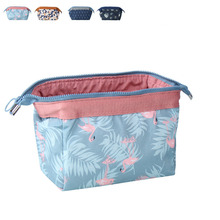 Women Cosmetic bag Organizer Bag in Bag Flamingos Zipper Makeup Bag Portable Multifunctional Travel Pockets Handbag 2024 - buy cheap