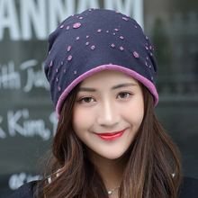 Double windproof cap New fashion comfortable high quality warm knit wool hats Solid color thin draw outdoor unisex simple hat 2024 - buy cheap