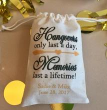custom only last one day wedding Party first aid Hangover Kit jewelry favor muslin Bags Bachelorette hen bridal shower favors 2024 - buy cheap