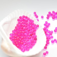 Красочные гелевые 1000 частиц, шарики для воды среднего роста, розовые хрустальные шарики, растущие шарики для свадьбы, украшения дома 2024 - купить недорого