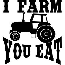 15.2CM*16.8CM Farm Tractor Farming Agriculture Funny Car Styling Accessories Car Stickers And Decals Black Sliver C8-0733 2024 - buy cheap