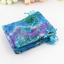 500pcs/lot Blue Coralline Organza Bags Cute Jewelry Packaging Bag Favor Drawstring Gift Bag Organza Pouches 7x9cm/9x12cm/10x14cm 2024 - buy cheap