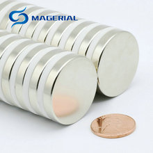 Disco magnético de neodimio N52 NdFeB, diámetro de 30x5mm, alrededor de 1,18 pulgadas, imanes de tierras raras permanentes 2024 - compra barato