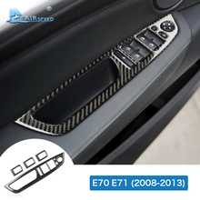 Airspeed для BMW E70 X5 E71 X6 аксессуары из углеродного волокна для автомобильного интерьера стеклоподъемник управление крышкой отделка Декоративная наклейка Стайлинг 2024 - купить недорого
