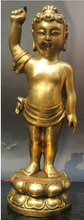 Artesanato incenso cobre bronze arte buda cobre 20cm manichaeist decoração coleções antigas de estátua 2024 - compre barato