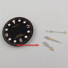 Manecillas de reloj de esfera negra de 30,4mm para movimiento eta 2824 2836 (esfera + manecillas) 2024 - compra barato