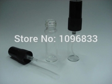 2ML 2CC Glass Perfume Bottle, Small parfum Vial, Black Spray Atomizer, Perfume Sample Tester Bottle, Glass Atomizer, 100pcs/Lot 2024 - buy cheap