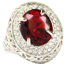 YaYI Fashion Women's Jewelry Ring Red Zircon Silver Color  Austrian Crystals Engagement Ring wedding gift 2024 - buy cheap