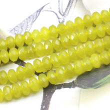 Hot 5x8mm Faceted Olive chalcedony abacus shaped loose beads 15" DIY beautiful women  jewelry making wholesale and retail 2024 - buy cheap