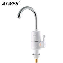 ATWFS Tankless Electric Newest Water Heater Kitchen Instant Hot Water Tap Heater Water Faucet Instantaneous Heater3000w 2024 - купить недорого