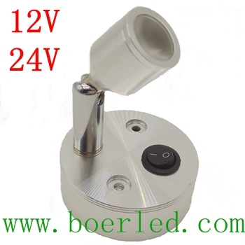 FREE SHIPPING 1W 12V 24V CARAVAN BEDSIDE LED READING LAMP 2022 - buy cheap