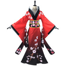 Michiko Cosplay Game Identity V Cosplay Costume Female Red Plum Kimono Sweet 2024 - buy cheap