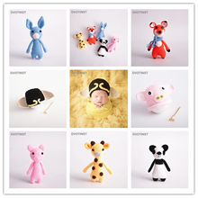 Dvtoinst Baby Photography Props Hat Animals Dolls Crochet Knitted Newborn Fotografia Accessories Studio Shoot Photo Shower Gift 2024 - buy cheap