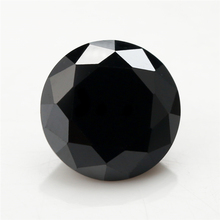 Size 1~10mm Black Round Shape Brilliant Cut Synthetic Spinel Gems For Jewelry 2024 - buy cheap