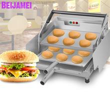 BEIJAMEI  Commercial Electric Hamburger Baking Oven Bread Grill Machine Double Layer Bun Toaster Heater 2024 - buy cheap