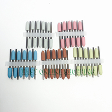 New 50pcs/pack Colored SILICONE Rubber Polishers Diamond Polishing Burs 2.35mm 2024 - buy cheap