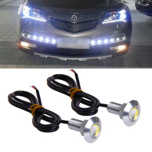 1 Pair DC 12V 23mm Eagle Eye LED Daytime Running DRL Light Car Auto Lamp White 2024 - buy cheap