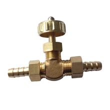 8mm ID hose barb Brass Needle Valve for gas Max Pressure 0.8 Mpa NV4-8 2024 - buy cheap