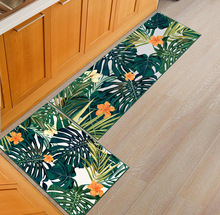 Zeegle Plants Printed Doormats For Entrance Door Water Absorb Kitchen Rugs Bedroom Bedside Mat Anti-slip Office Chair Floor Mats 2024 - buy cheap