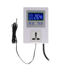 LCD Digital Intelligent Pre-wired Temperature Controller Outlet with Sensor Thermostat Heating Cooling Control Switch 2024 - buy cheap