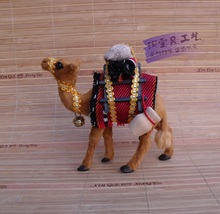 small cute camel toy new resin and fur camel doll gift about 14x6x14cm 0880 2024 - buy cheap