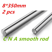 2 pcs Dia 8mm L 350mm linear round shaft  8mm linear shaft 350mm long for cnc parts 2024 - buy cheap
