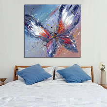 Frameless Handpainted Artwork High Quality Modern Wall Art On Canvas Animal Oil Painting Butterfly Hang Pictures Room Decor 2024 - buy cheap