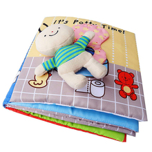 Baby Book Kids Children Toddler Cloth Books Three-dimensional How Bathing Go Potty Early Educational Learning Resource 2024 - buy cheap