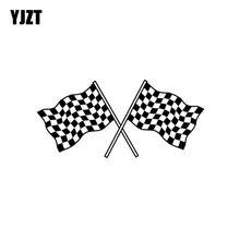 YJZT-rejilla de campeonato voladora de 18,5 CM x 8,6 CM, banderas de vinilo de moda, pegatina de decoración para coche, C11-1305 2024 - compra barato