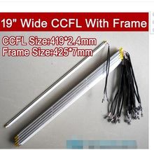 20PCS 19'' inch wide dual lamps CCFL with frame,LCD lamp backlight with housing,CCFL with cover,CCFL:419mmx2.4mm,FRAME:425mmx7mm 2024 - buy cheap