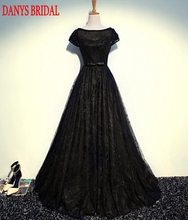 Sexy Black Long Lace Evening Dresses Party Beautiful Women A Line Formal Evening Gowns Dresses on Sale robe de soiree longue 2024 - buy cheap