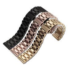 Fashion 14/16/17/18/19/20/21/22/23/24mm Universal Watch Band Strap Stainless Steel Watchband Bracelet GM 2024 - buy cheap