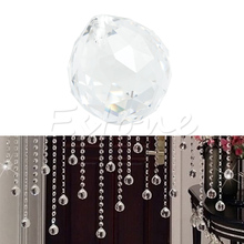 Lámpara de bola de cristal transparente, atrapasol de arcoíris de prisma, decoración de boda para el hogar, 20mm, 1 ud. 2024 - compra barato