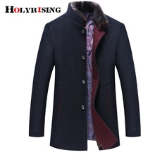 Holyrising Casaco Masculino Abrigo Wool Coats Thicken Men Woolen Coat Warm Overcoat Fur Collar Jackets Plus Size M-6XL 18439-5 2024 - buy cheap
