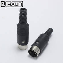 10pcs 5 Pin DIN Connector 5 Pin DIN Male Plug with Plastic Handle Keyboard Wire Connector EClyxun Wholesales 2024 - buy cheap