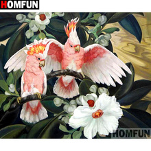 Алмазная живопись HOMFUN A14139, картина «Птица» с полными квадратными/круглыми стразами, вышивка крестиком, домашний декор, подарок 2024 - купить недорого