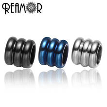REAMOR 316l Stainless steel Plated Color 6mm Cylinder Charm Spacer Beads for Bracelet Jewelry Making DIY Accessories Wholesale 2024 - buy cheap
