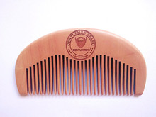 LAOCCCROSS Natural Wood Pocket Beard Comb Wholesale Small Peach Wood Hair Brush Comb Make Up Tool For Men 2024 - buy cheap