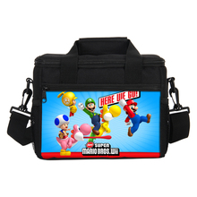 VEEVANV-bolsas térmicas de Super Mario para el almuerzo, fiambrera escolar para niñas, bolsa enfriadora de pícnic con aislamiento, bolsas portátiles 3D para almacenamiento de alimentos 2024 - compra barato