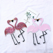 1pc Flamingo Sequin Patch Applique Embroidery  For Clothes Sweater T-shirt Sew-On Iron-On Sticker DIY Clothes Decoration 2024 - buy cheap