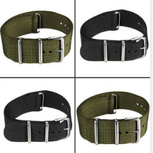 2022 New Arrived Army Sports Nato Fabric Nylon Watchband 18mm 20mm Black Blue Buckle Canvas For Men Wristwatch Strap With Tool 2024 - buy cheap