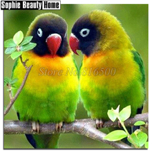 DIY 5D Diamond Painting Cross Stitch Parrot Lovers On the Tree Needlework Animal Full Diamond Mosaic Diamond Embroidery 18C045 2024 - buy cheap